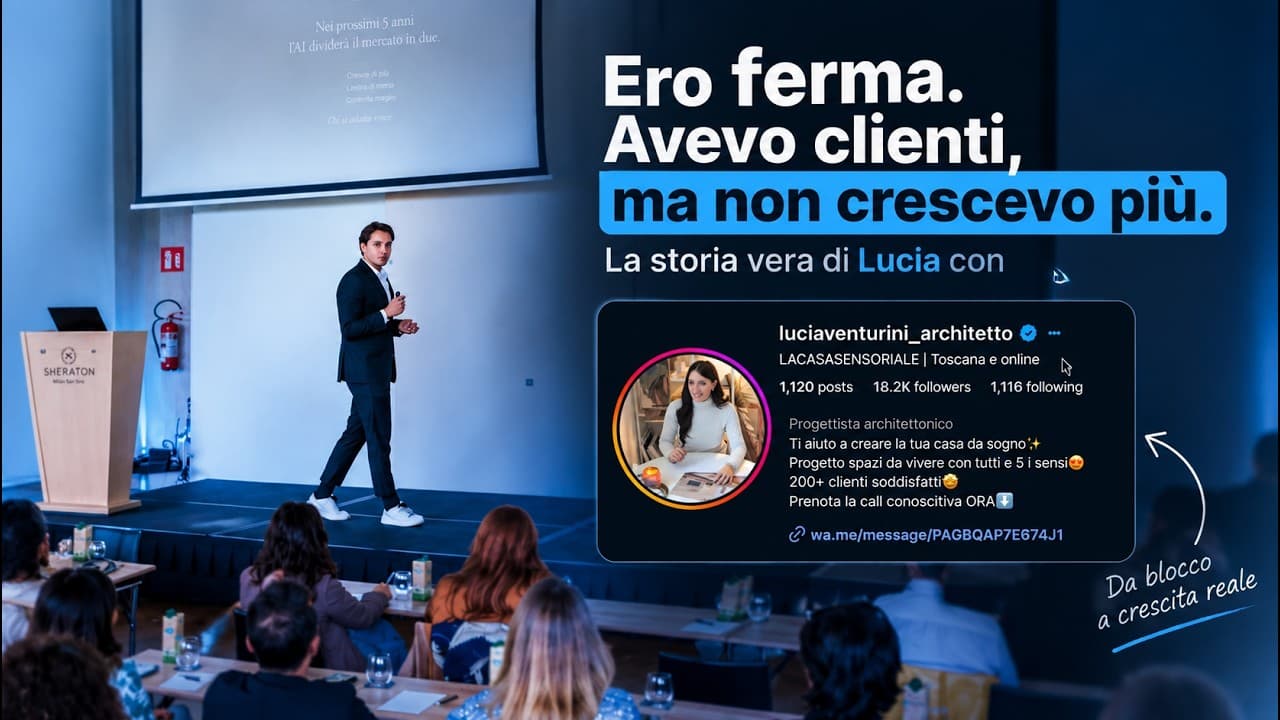 Anteprima del video: Ero ferma. Avevo clienti, ma non crescevo più: la storia vera di Lucia