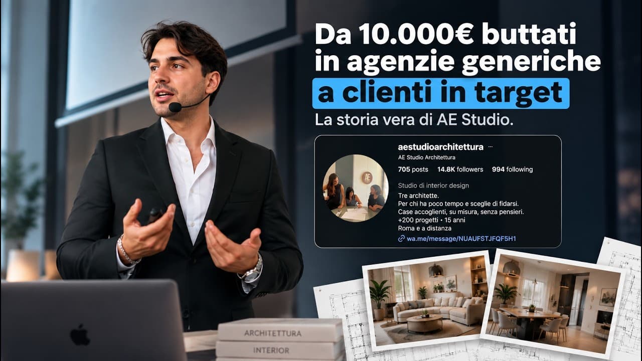 Anteprima del video: Da 10.000 € buttati in agenzie generiche a clienti in target: la storia vera di AE Studio