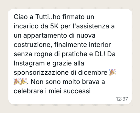 Messaggio di Lucia: €5.000 da un contatto Instagram