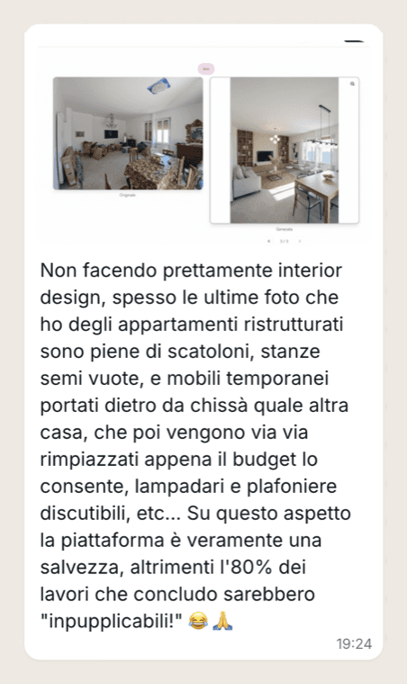 Messaggio di Andrea: Recupero foto cantiere per pubblicazione